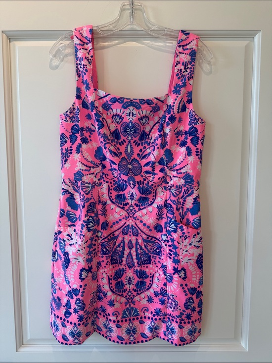 Lilly Pulitzer Dresses & Skirts - Lilly Pulitzer Pink Floral and Blue Accents Romper